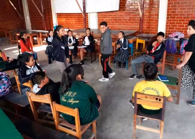 Inicio del Taller Extracurricular de Teatro en la I.E. Ciro Alegría