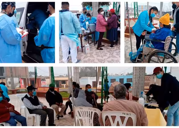 Abuelitos del Comedor del Adulto Mayor participan de campaña médica gratuita